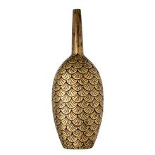 AKCIA VÁZA ZLATÁ ŠUPINY 29X15XV76CM - FLORASYSTEM