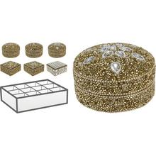 KRABIČKA 9X5CM ZLATÁ 6ASS - Mini nábytek | FLORASYSTEM