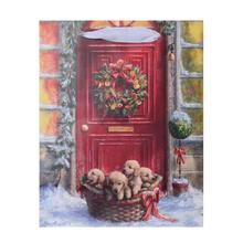 AGB2017503 TAŠKA V25x20x10cm BASKET WITH PUPPIES - FLORASYSTEM