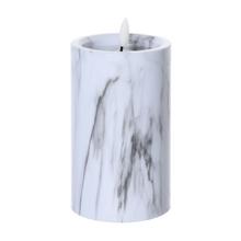LED SVIEČKA 15CMx9CM 6/23/NWH-G MRAMOR SIVÝ - Led světlo | FLORASYSTEM
