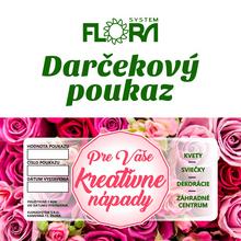 POUKÁŽKA DARČEKOVÁ 20 € eshop - FLORASYSTEM