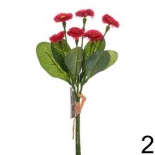 Umelé kvety Bellis v zelenej farbe, 31 cm.
