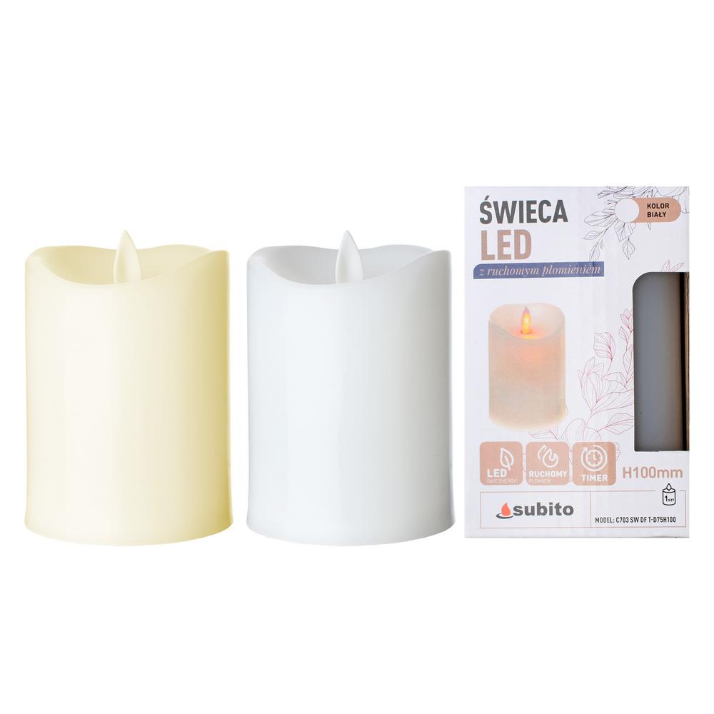 LED svíčka s pohybem plamene a časovačem.