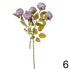 Umelé kvety - Ruža kusovka KS RUŽE 6F 43CM