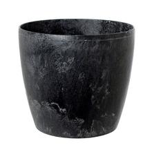 203 KVETINÁČ MAGNOLIA ČIERNY BETON 18xh15,9CM - Okrúhly dizajnový | FLORASYSTEM