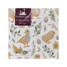234S33-3 SERVÍTKY 33x33CM CHICKEN AND DAFFODIL - FLORASYSTEM