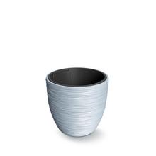 DBFU400 OBAL+VKLAD FURU SIVÝ 39X39XV32CM - Okrúhly nízky s vkladom | FLORASYSTEM