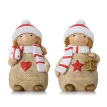 DETIČKY BÉŽ., MIKUL. ČIAPKA, ŠÁL BÉŽ/ČER/BIE MIX/2 POLY 6*5*10CM - Keramika do 10cm | FLORASYSTEM