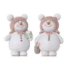 SNEHULIAK,RUŽ ČIAPKA,DARČEKY MIX/2 POLY 8,5*5,5*13CM - FLORASYSTEM