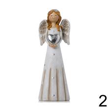 Dekorační anjeli v bielej a béžovej farbe srdce a hviezda mix.