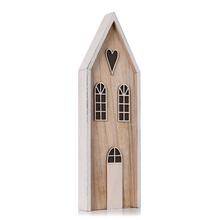 DOMČEK SRDIEČKO NAT/BIE DREVO 39*12*4CM - Doplňky dřevěné | FLORASYSTEM