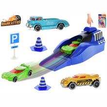 Sada Roadblasters áut 6,5cm 3ks vystreľovacia + dopravné značky 2farby v krabičke - Autíčka, motorky, vlaky, letadla | FLORASYSTEM