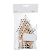 DREVENÉ DOMČEKY NATURAL S/3 (15,12,8CM) - Domek | FLORASYSTEM