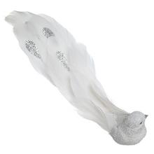 VTÁČIK NA ŠTIPCI STR/BIE GLITER PERIE 22*4,5*5CM - Klipy a kolíčky | FLORASYSTEM