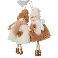 ZÁVES DETI SO SRDCOM KRÉ/HNE/ZLA TEXTIL MIX/2 15CM - FLORASYSTEM