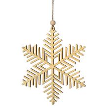 ZÁVES VLOČKA ZLATÁ 12,5x0,5x14,8CM - FLORASYSTEM