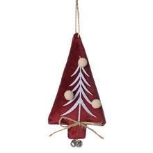 ZÁVES STROMČEK TEXTIL BORDO.13x7x2,5CM - FLORASYSTEM