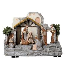 BETLEHEM LED POLYRES 29x16x22CM - Betlém | FLORASYSTEM