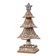 STROM PERNÍK POLYRES 16x16x32CM - Vánoční perníkové dekorace | FLORASYSTEM