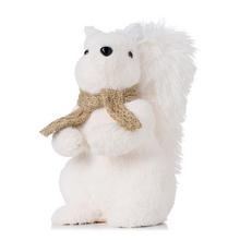 VEVERIČKA SO ŠÁLOM BIELA 14*20*24CM - FLORASYSTEM