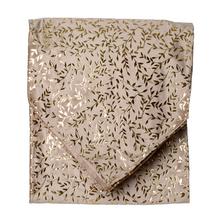 VIAN. ŠTÓLA NA STÔL VZ. LISTY BÉŽ/ZLA ZAM/TEXTIL 32*150CM - Ubrus, polštář, deka | FLORASYSTEM