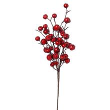 Větvička ČERVENÉ PLODY LESKLÉ 40cm - FLORASYSTEM