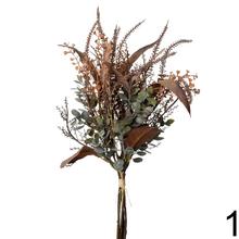 Umelé kvety mix zelene a trávy, 46 cm