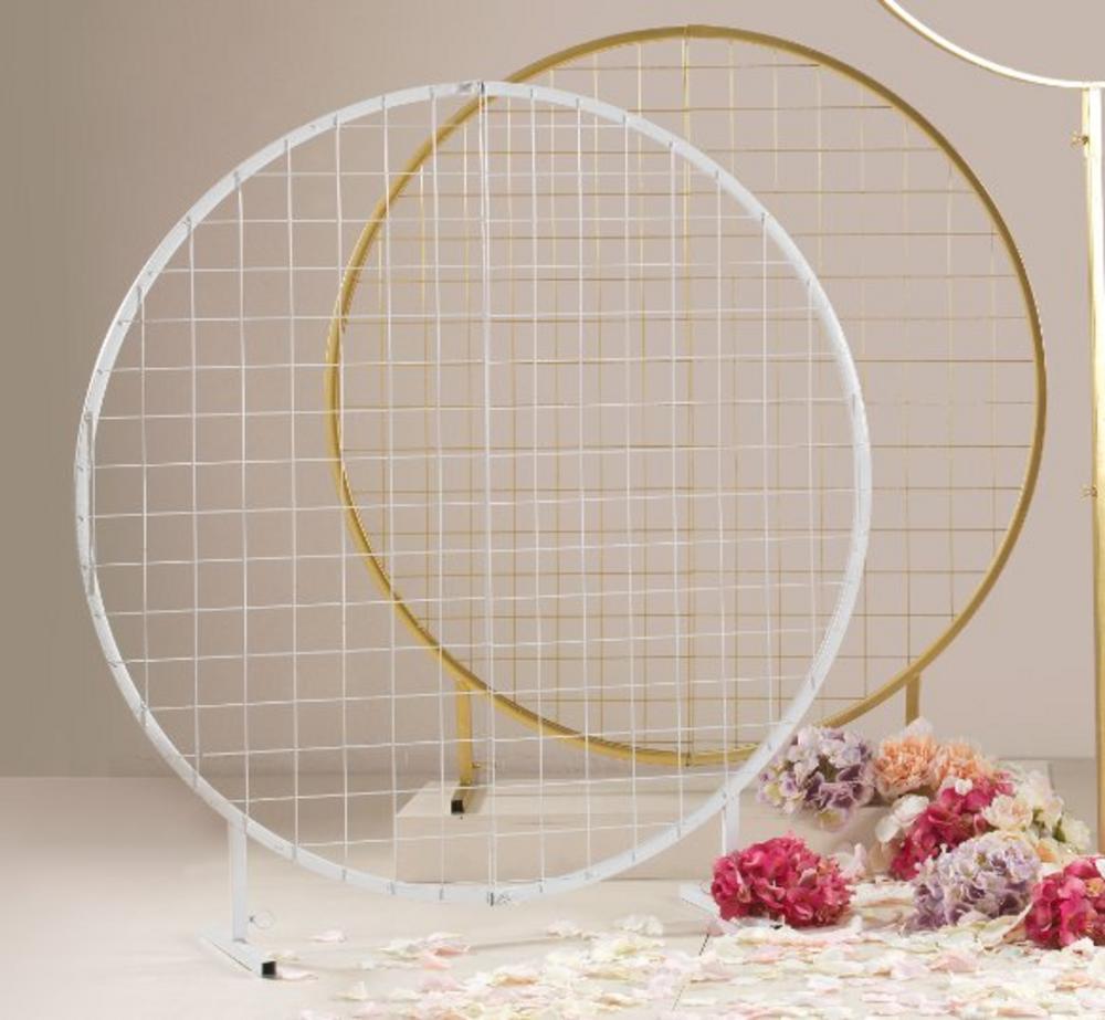 Bílý kruh s mřížkou průměr 120 cm