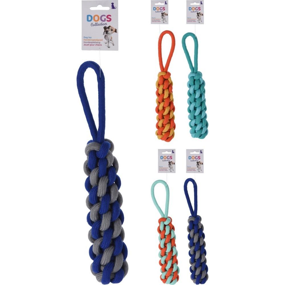 Hračka pro psa z lana, 29 cm, 100 g, různé barvy.
