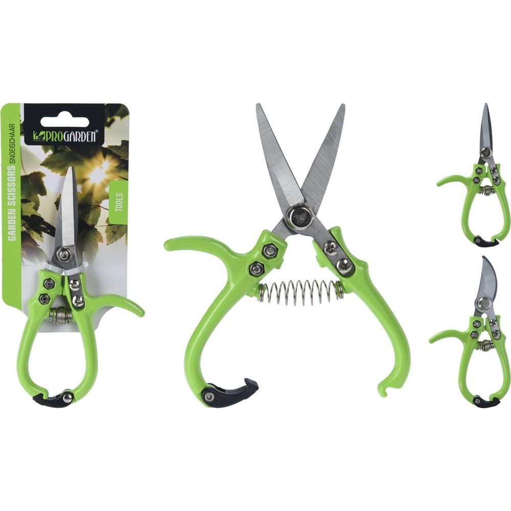 Mini nůžky na květiny v zelené barvě.