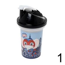 Šálky so slamkou 300ml s rôznymi motívmi.