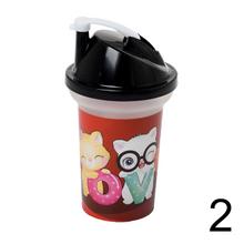 Šálky so slamkou 300ml s rôznymi motívmi.