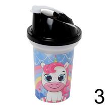 Šálky so slamkou 300ml s rôznymi motívmi.