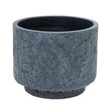 J96 OBAL CYLINDER ŠEDÁ 24xH19.6CM S - FLORASYSTEM