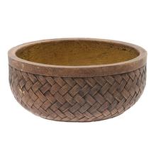 J14 OBAL MISA LUCY TM.HNEDÁ 44xH20,5CM XL - FLORASYSTEM