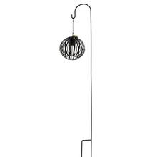 ZÁPICH LAMPÁŠ SOLAR KOV 21,5x17x110 ČIERNA  - Záhradné osvetlenie | FLORASYSTEM