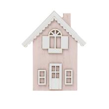 DOM DREVO 12x9,5x2CM RUŽOVÁ - Doplňky dřevěné | FLORASYSTEM