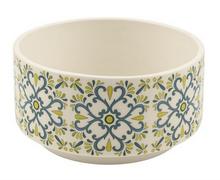OBAL zelený vzor MISKA MAJOLIKA v.14,5cm/pr.23cm /ML-26 - FLORASYSTEM