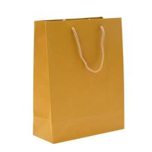 TAŠKA PAPIER stredná KRAFT žltá V29x22+10cm - FLORASYSTEM