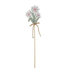 ZÁPICH KVETY DREVO 6,5x32CM BIELE - FLORASYSTEM