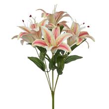 KYTICA ĽALIA x7 ŽLTO-ČERVENÁ 45CM - Lilie | FLORASYSTEM