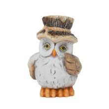 SOVA V KLOBÚKU KERAMIKA 10x9,5x15CM  - FLORASYSTEM