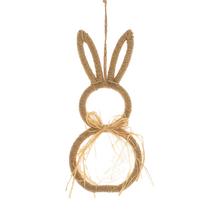 ZÁVES ZAJAC JUTA 13,5x30,5CM NATUR - FLORASYSTEM