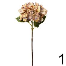 Umelé kvety hortenzie mix, 3 kvety, 44 cm.