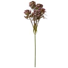 ZÁPICH ZELEŇ, RUŽA ZELENO-FIALOVÝ METAL 38cm - Zápich růžový, fialový | FLORASYSTEM