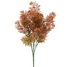 ZELEŇ DROB.GULIČKY ZELENO-ORANŽOVÁ METAL 38cm - FLORASYSTEM