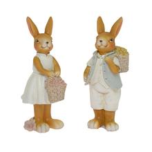 ZAJAC/ZAJAČICA S KOŠÍKOM MIX2 POLY 8*8*18CM - FLORASYSTEM