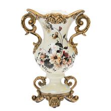 VÁZA VINTAGE POLYREZ. KRÉM 18*30CM - Nádoby pro suché aranžování | FLORASYSTEM