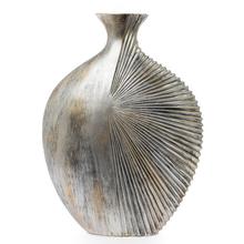 VÁZA POLYREZ L 32x10x43CM BIELA - Nádoby pro suché aranžování | FLORASYSTEM