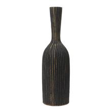VÁZA POLYREZ M 15x15x50CM ČIERNA - Nádoby pro suché aranžování | FLORASYSTEM